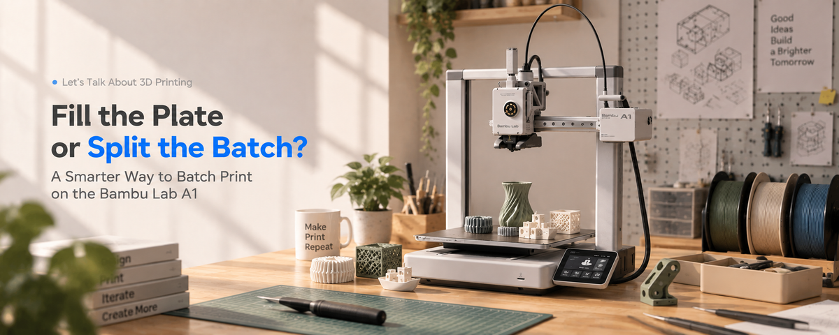 Fill the Plate or Split the Batch? A Smarter Way to Batch Print on the Bambu Lab A1