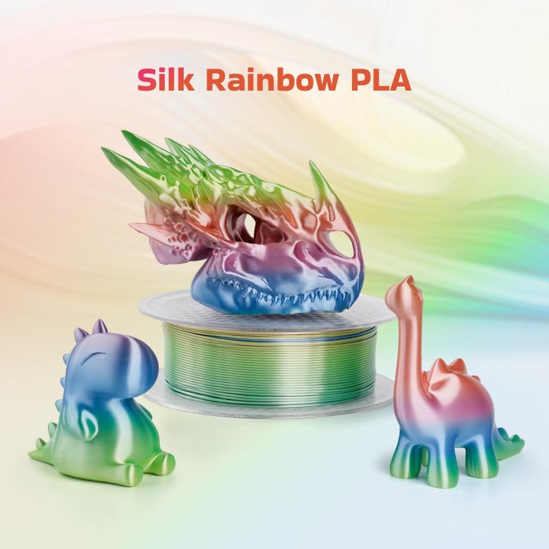 Conjure Silk Rainbow PLA 3D Printer Filament