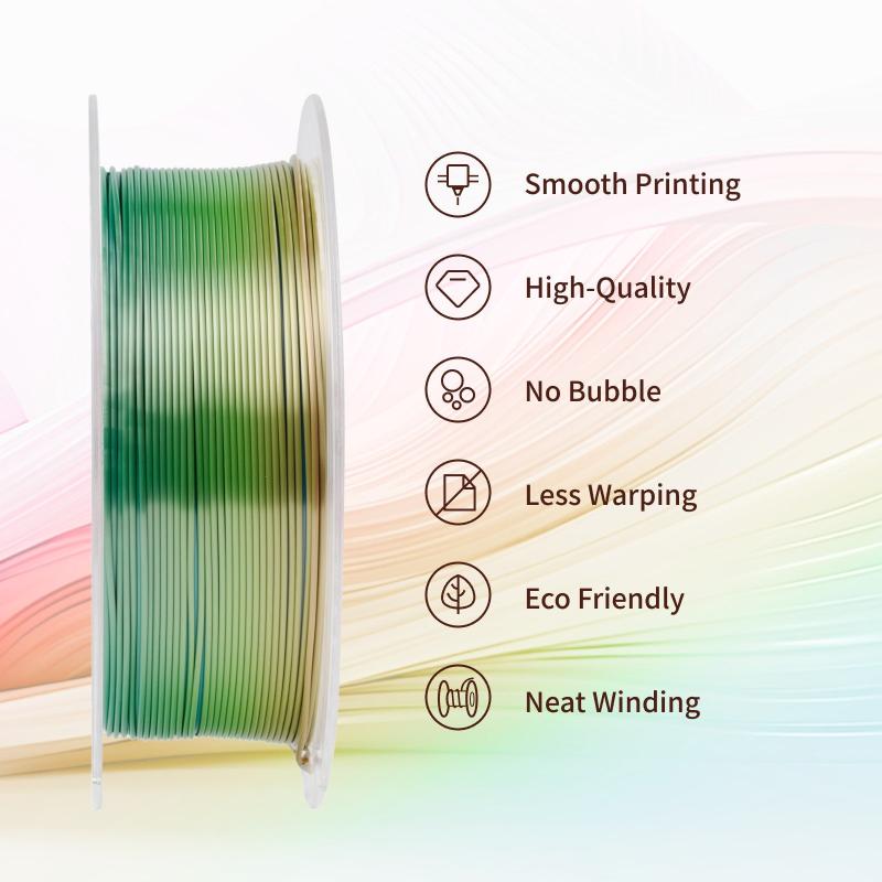 Conjure Silk Rainbow PLA 3D Printer Filament