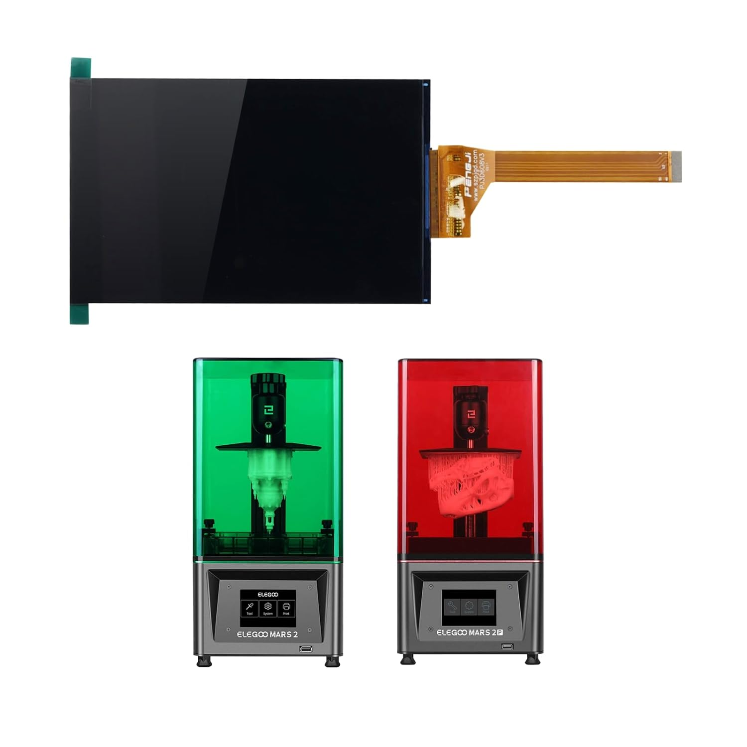 ELEGOO Mars 2 / Mars 2 Pro 2K Mono LCD Screen Replacement