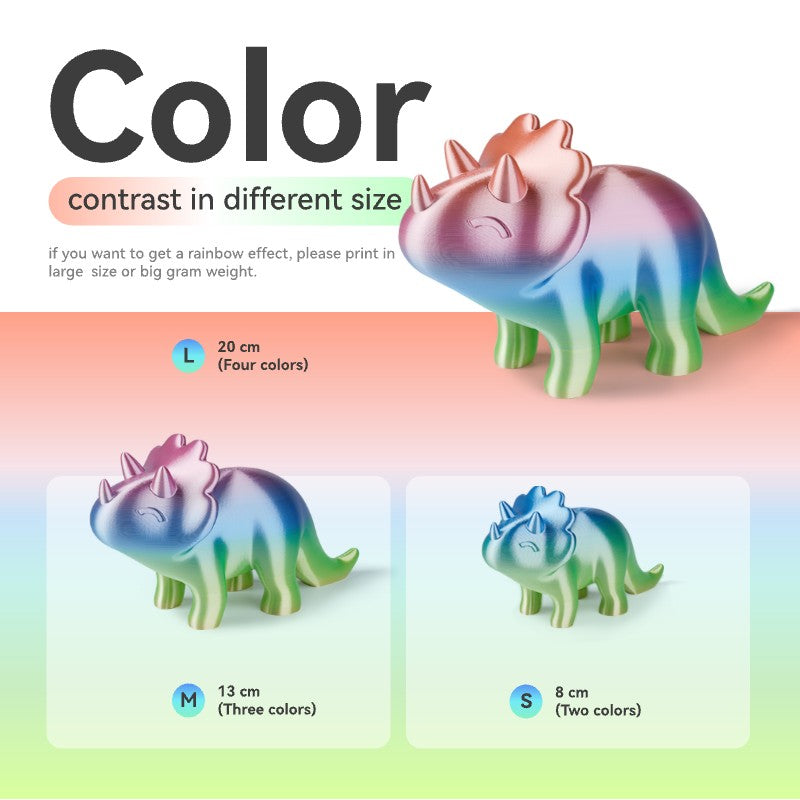 Conjure Silk Rainbow PLA 3D Printer Filament