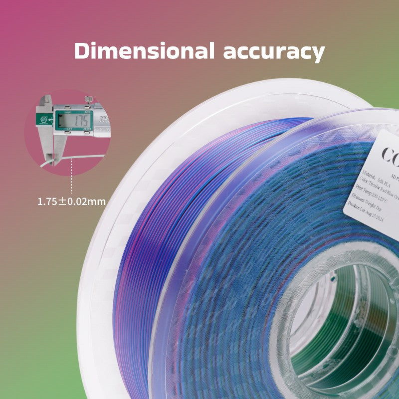 Conjure Silk Tri-Color PLA Filament