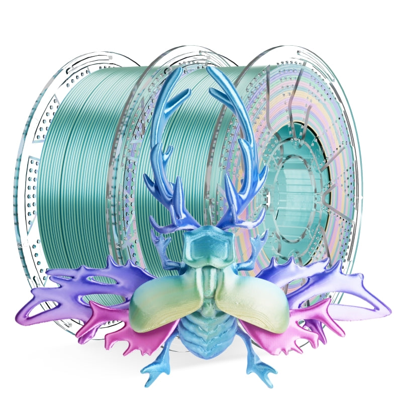 [MOQ: 3] Conjure Silk Rainbow PLA 3D Printer Filament (EU)