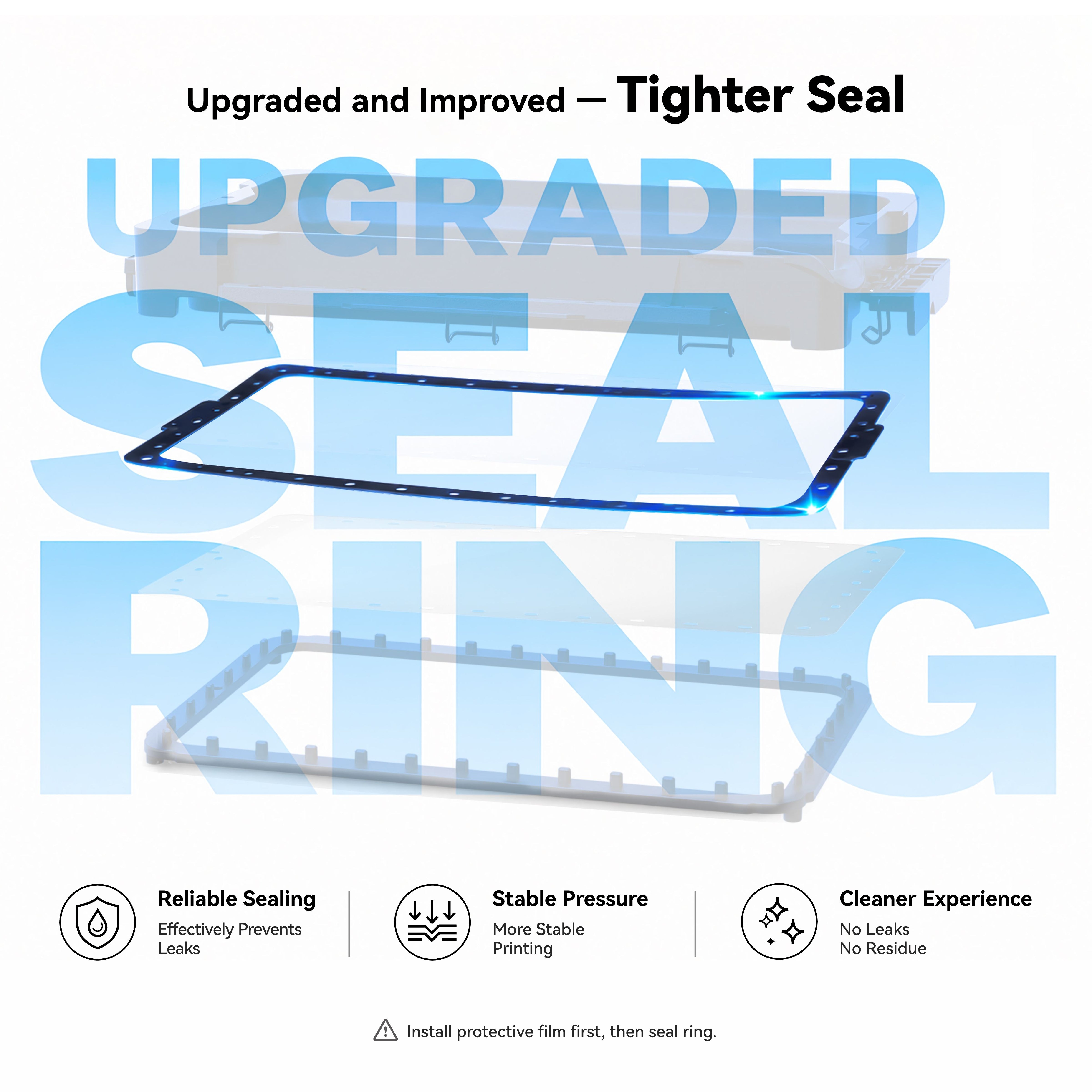 Hoopat upgraded resin vat seal ring for improved sealing 