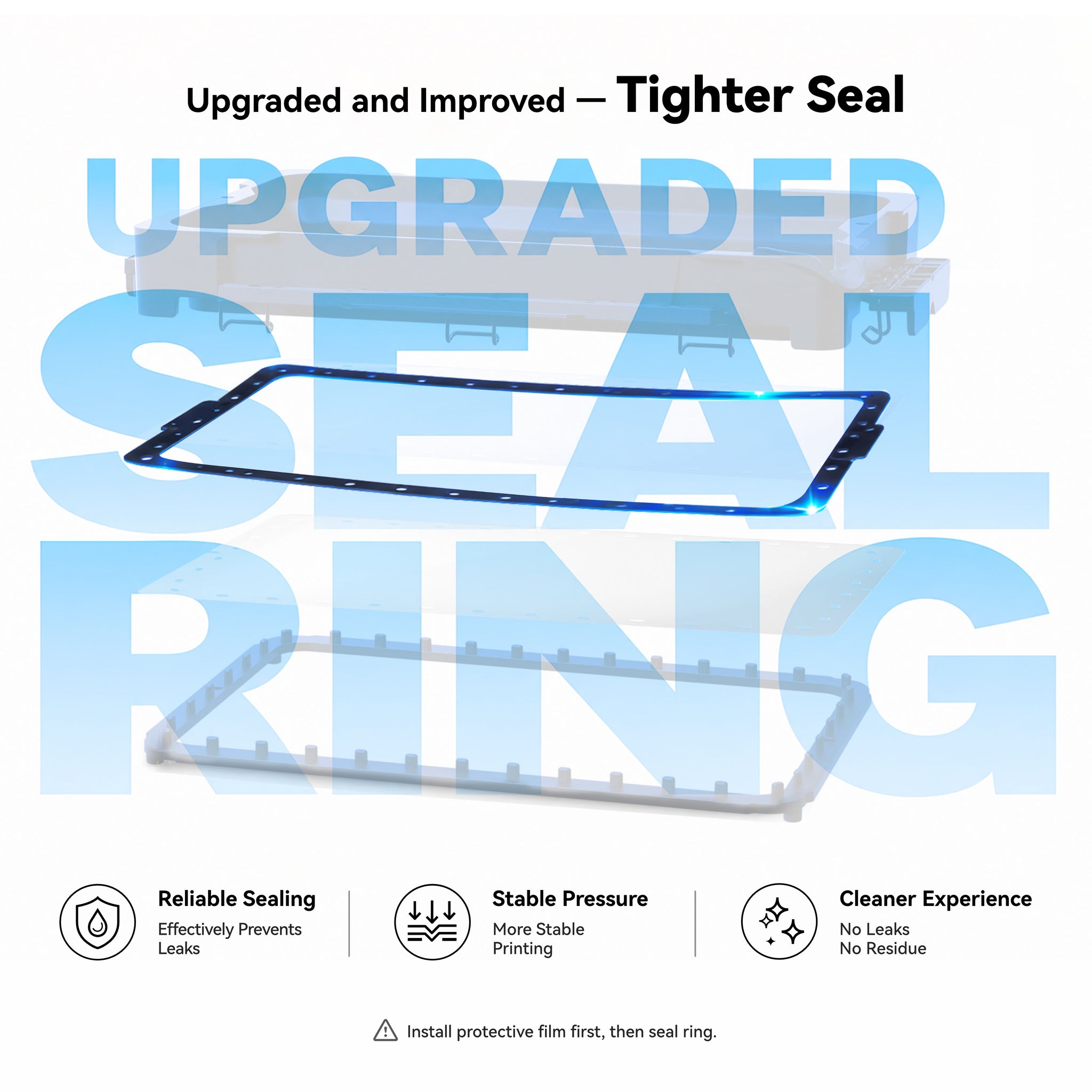 Hoopat upgraded resin vat seal ring for improved sealing 