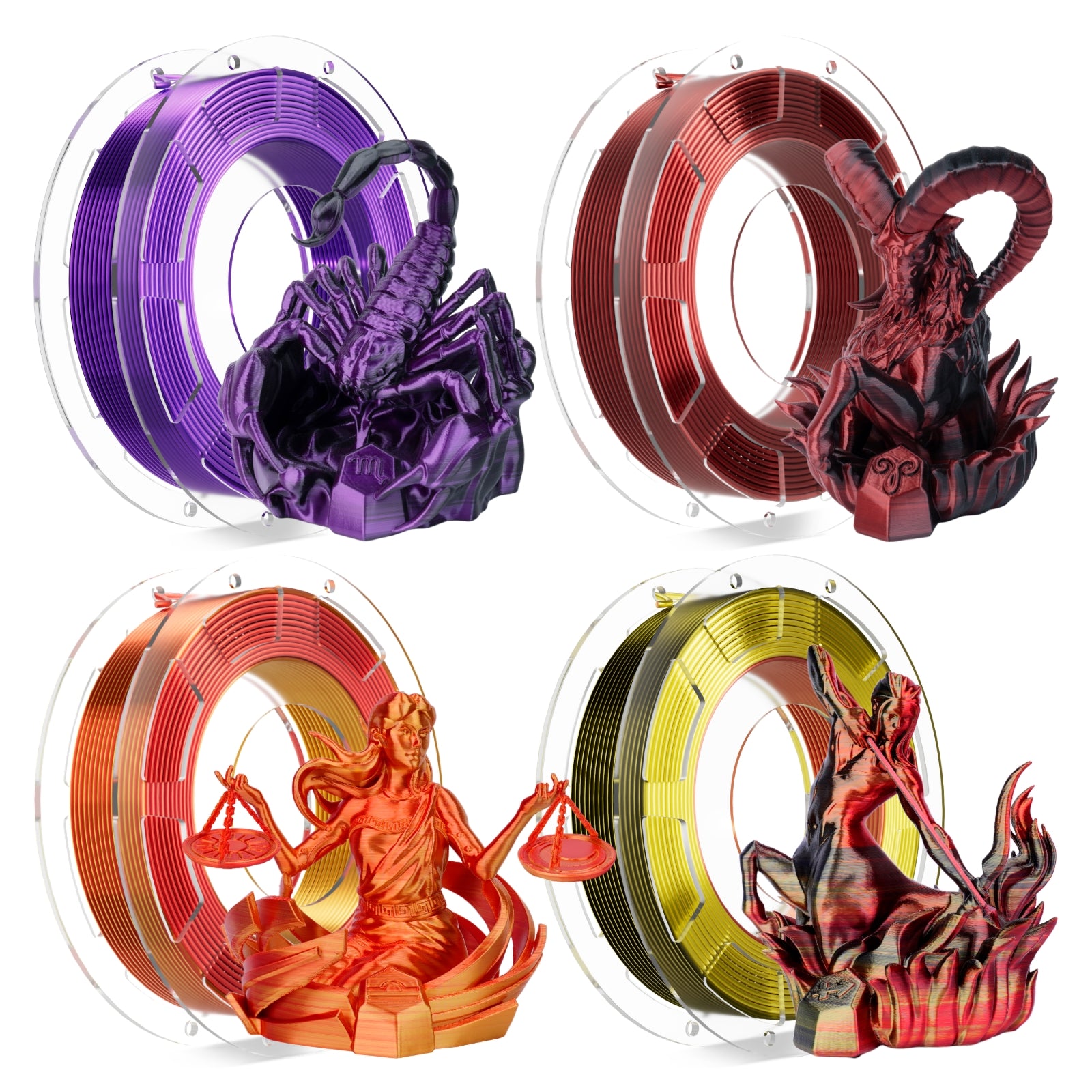 Conjure PLA Filament Multi-Color Trial Pack 0.8KG