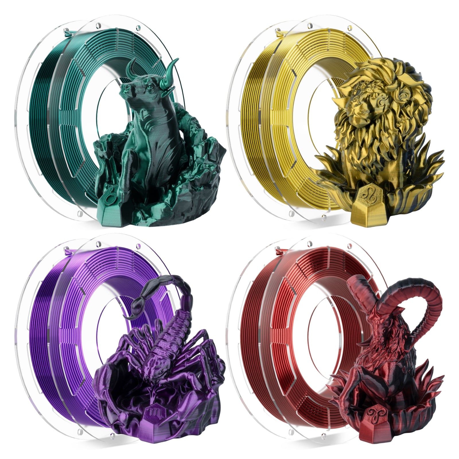 Conjure PLA Filament Multi-Color Trial Pack 0.8KG