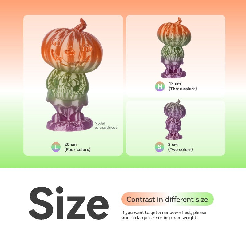 Conjure Silk Rainbow PLA 3D Printer Filament