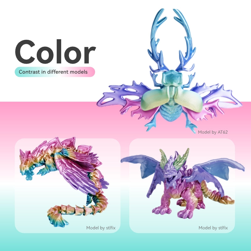 Conjure Silk Rainbow PLA 3D Printer Filament