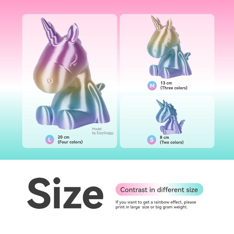 Conjure Silk Rainbow PLA 3D Printer Filament