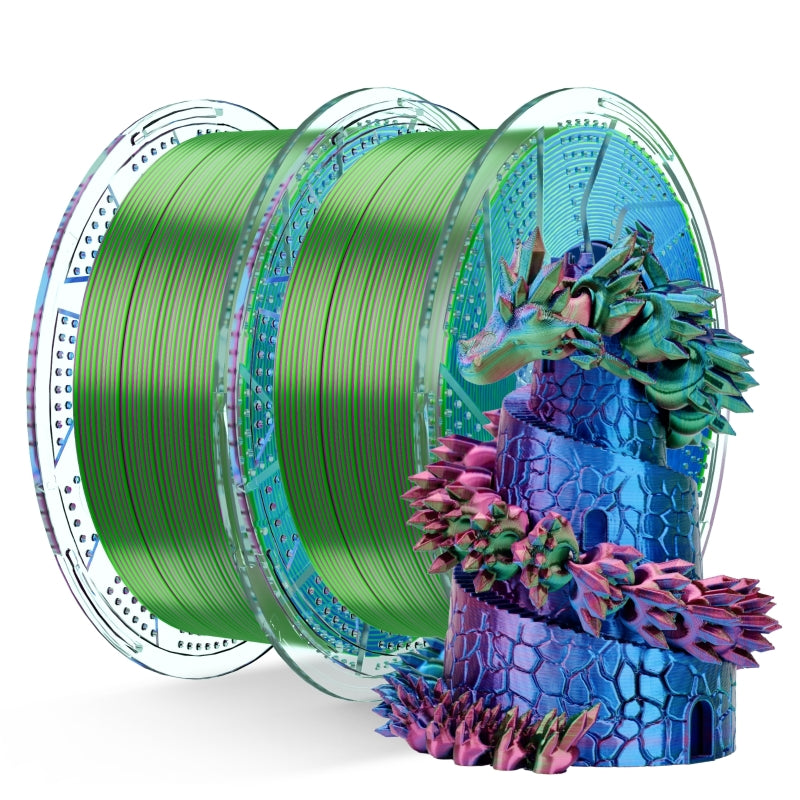 Conjure Silk Tri-Color PLA Filament
