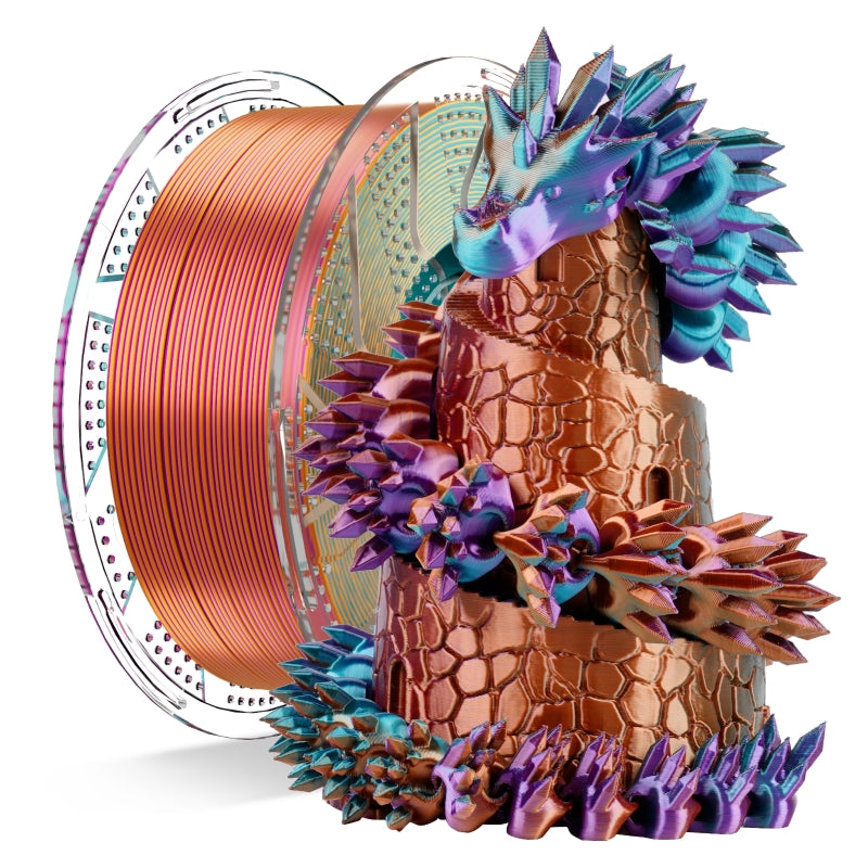 Conjure Silk Tri-Color PLA Filament