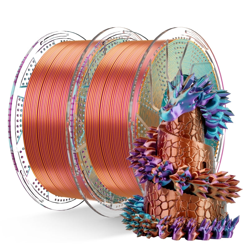 Conjure Silk Tri-Color PLA Filament