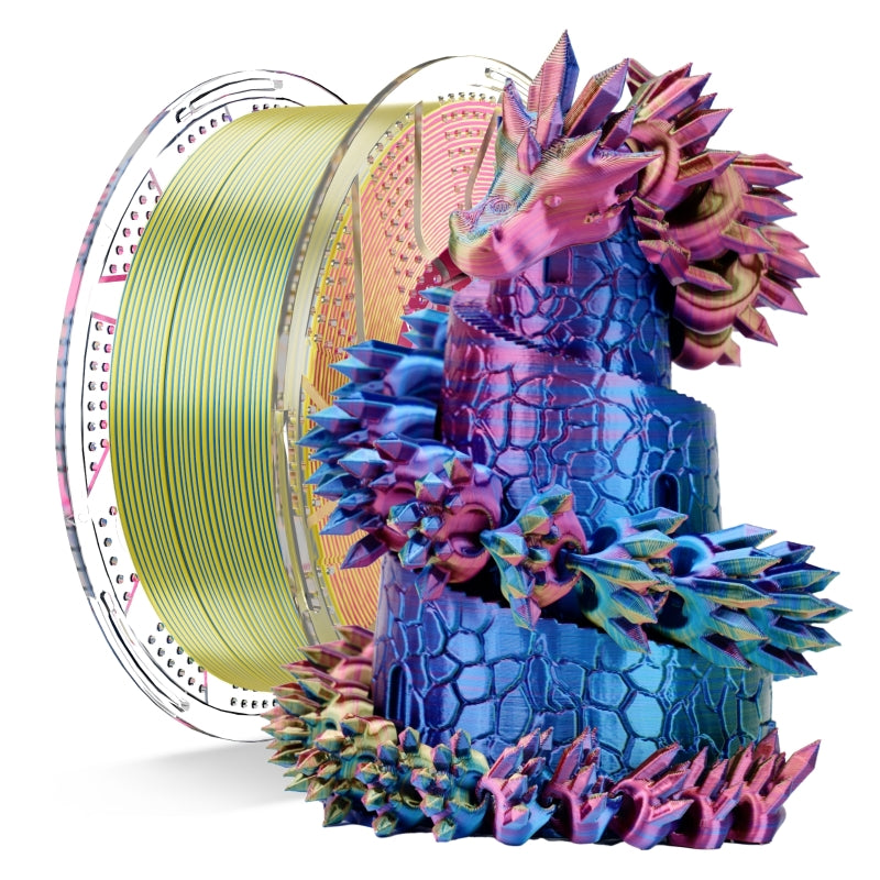 Conjure Silk Tri-Color PLA Filament
