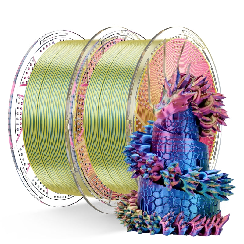 Conjure Silk Tri-Color PLA Filament