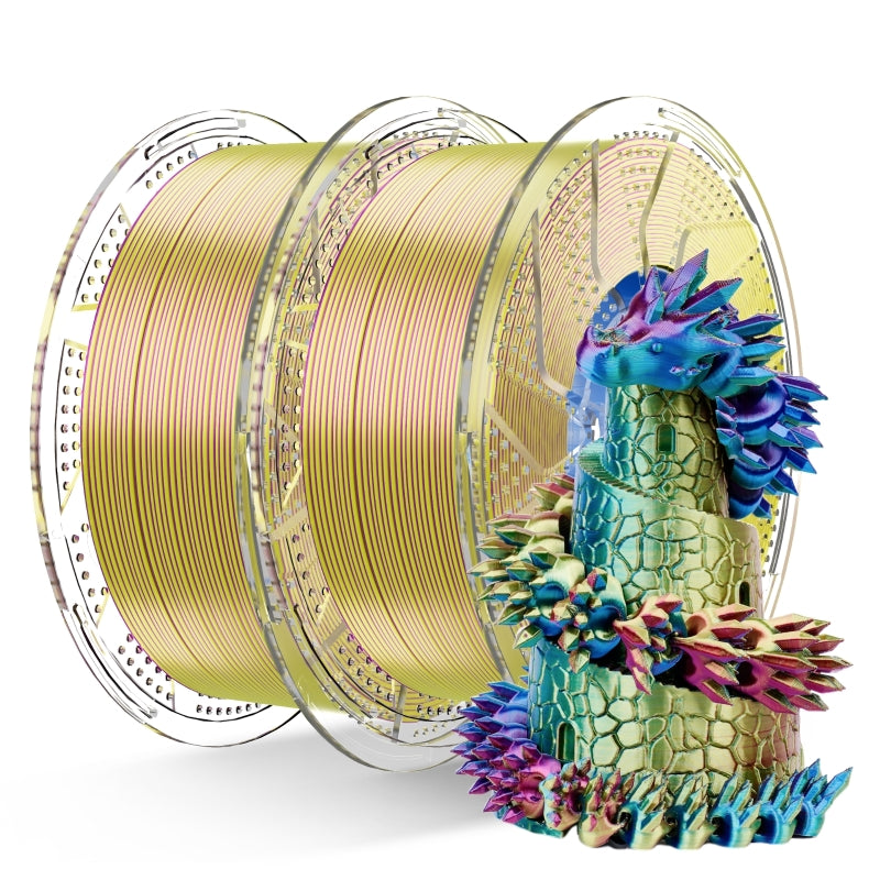Conjure Silk Tri-Color PLA Filament