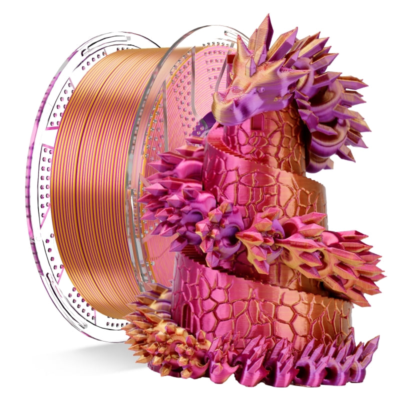 Conjure Silk Tri-Color PLA Filament